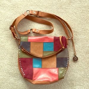 The Sak Multi-color Leather Crossbody Bag